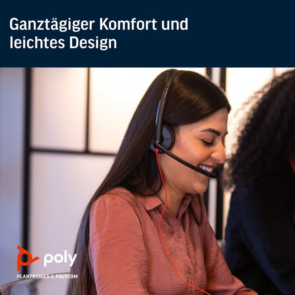 Headphones with Microphone Poly 209748-201 Black