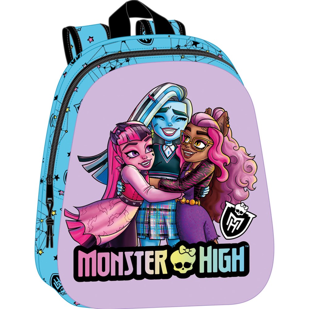 Schulrucksack Monster High Blau Lila 27 x 33 x 10 cm