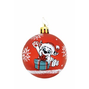 Weihnachtsbaumkugel The Paw Patrol Friendship Rot 6 Stück Kunststoff (Ø 8 cm)