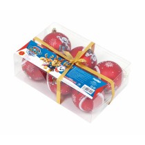 Weihnachtsbaumkugel The Paw Patrol Friendship Rot 6 Stück Kunststoff (Ø 8 cm)