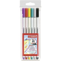 Marker-Set Stabilo Pen 68 Brush Bunt (10 Stück)