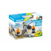 Toy set Playmobil Color Motorbike 18 Pieces