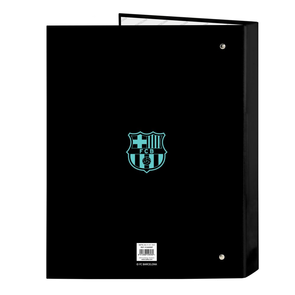 Ringbuch F.C. Barcelona Schwarz A4 26.5 x 33 x 4 cm