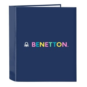 Ringbuch Benetton Cool Marineblau A4 27 x 33 x 6 cm