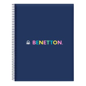 Notebook Benetton Cool Navy Blue A4 120 Sheets