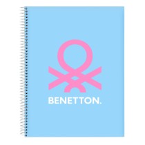 Carnet Benetton Spring Bleu ciel A4 120 Volets