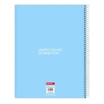 Notebook Benetton Spring Sky blue A4 120 Sheets