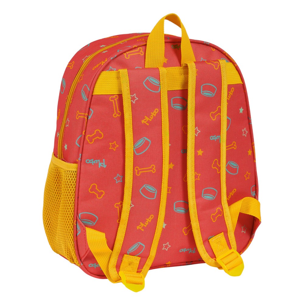 Kinderrucksack 3D Clásicos Disney Pluto Orange 27 x 33 x 10 cm