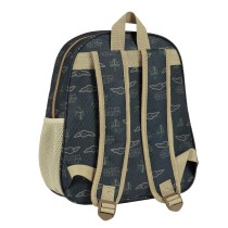 Kinderrucksack 3D The Mandalorian Schwarz Beige 27 x 33 x 10 cm