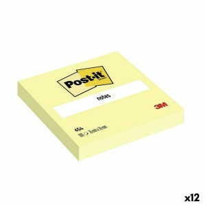 Notes Adhésives Post-it 654 Jaune 76 x 76 mm (12 Unités)