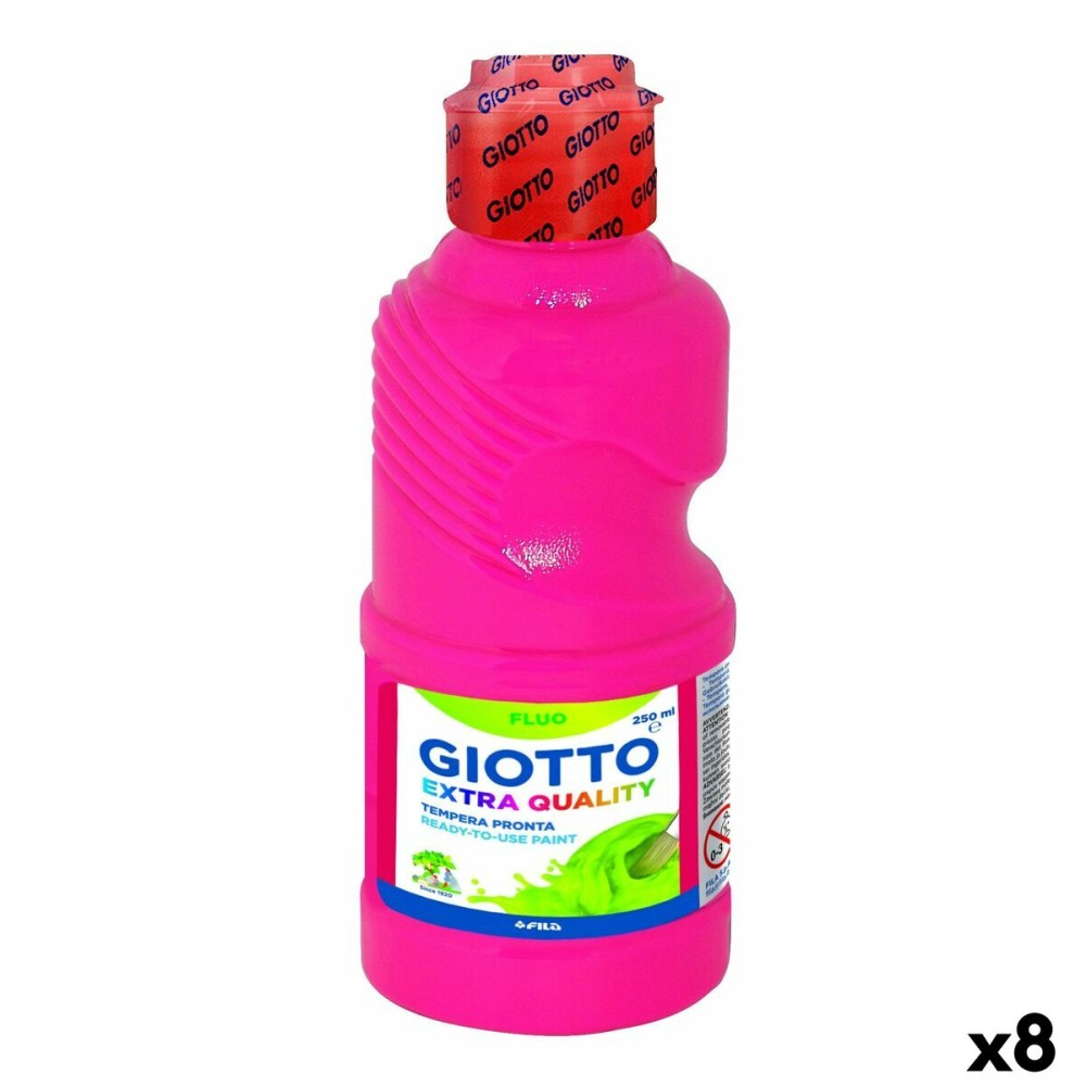 Gouache Giotto Fluo Rose 250 ml (8 Unités)