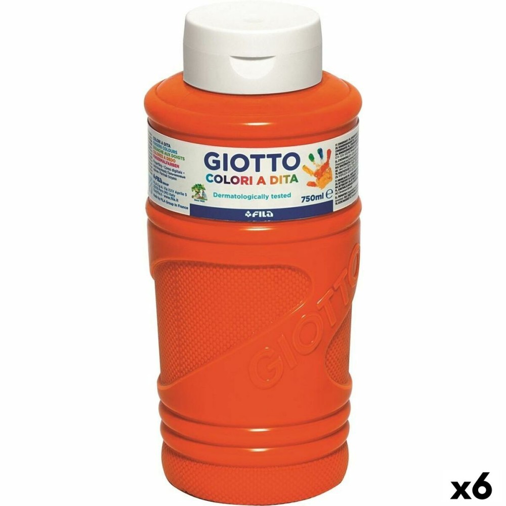 Fingerfarbe Giotto Orange 750 ml (6 Stück)