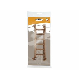 Käfigzubehör IMAC 20,5 X 1 X 6,5 CM Leiter Halsband Braun