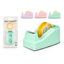 Sellotape Dispenser Pincello Green Purple Pink 10 x 21,5 x 4,5 cm (12 Units)