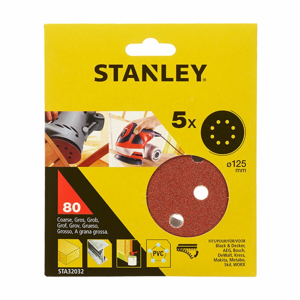 Disques abrasifs Stanley (5 Unités)