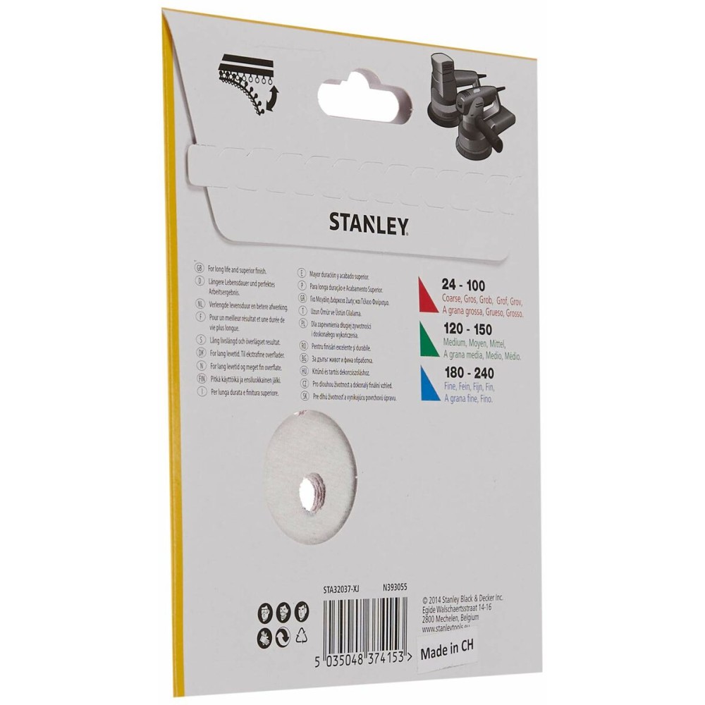 Sanding discs Stanley (5 Units)
