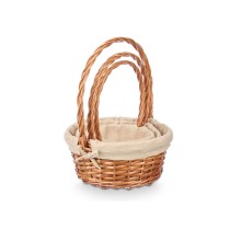Basket set Kipit Natural Polyester Cotton wicker 3 Pieces (8 Units)