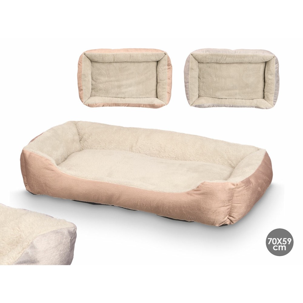 Hundebett Mascow Grau Khaki 70 x 15 x 50 cm (14 Stück)