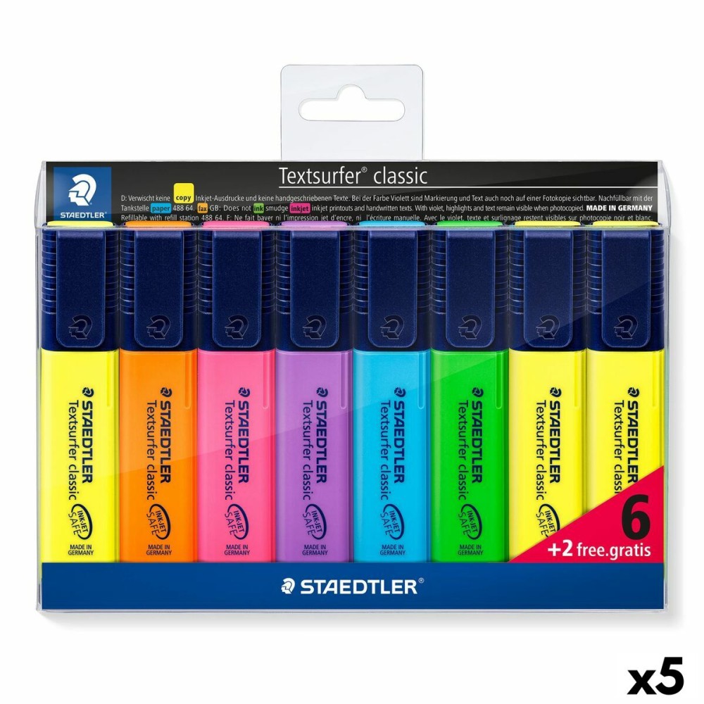 Fluorescent Marker Set Staedtler Textsurfer Classic Multicolour (5 Units)