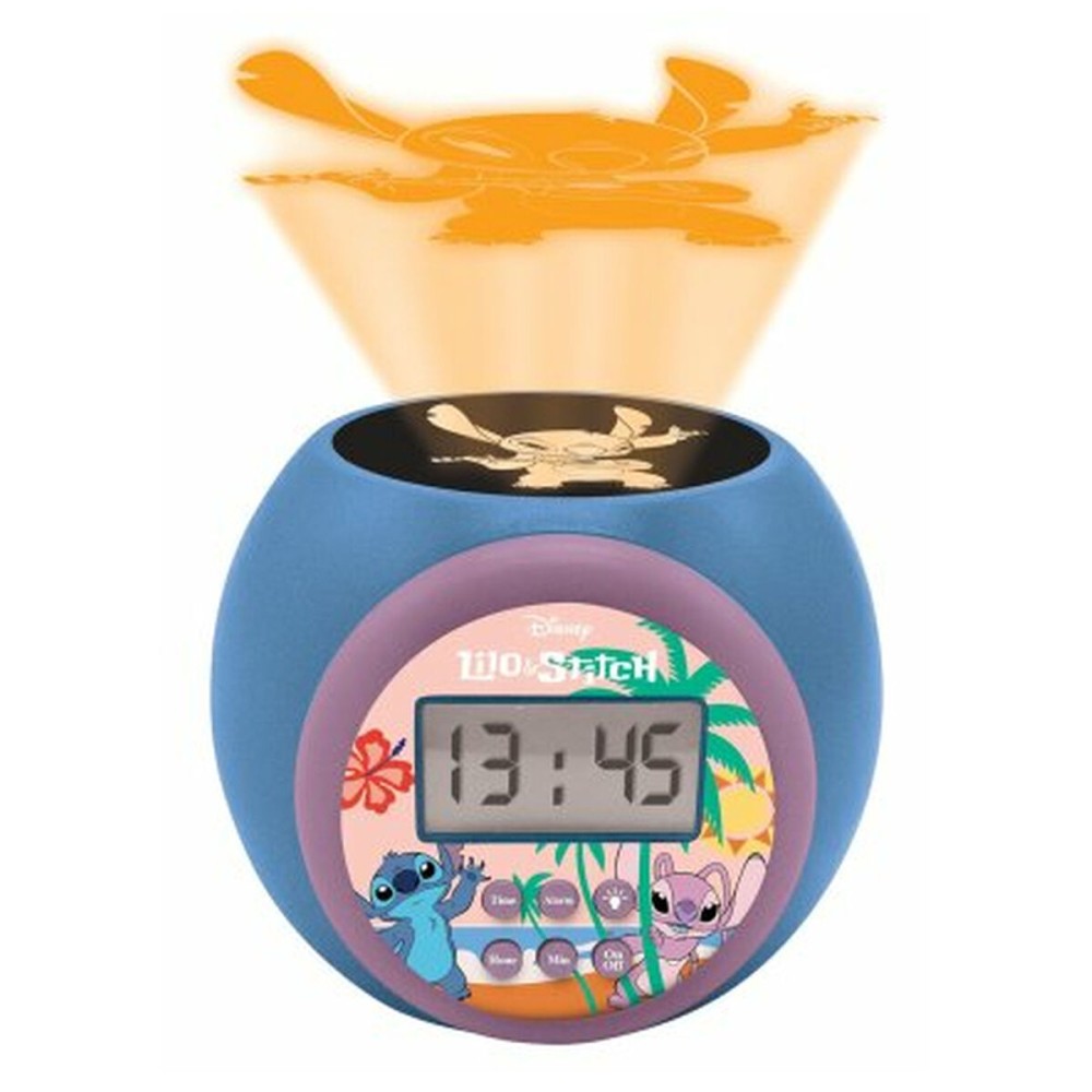 Radio Alarm Clock with LCD Projector Lexibook Stitch