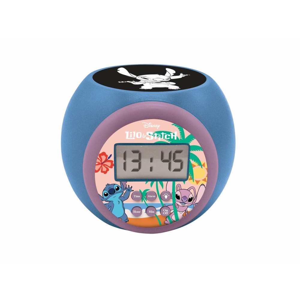 Radio Alarm Clock with LCD Projector Lexibook Stitch