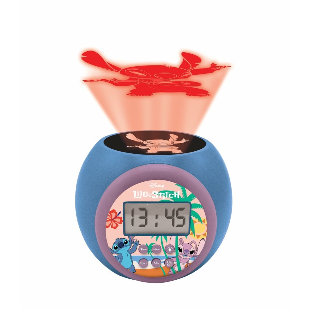 Radio Alarm Clock with LCD Projector Lexibook Stitch