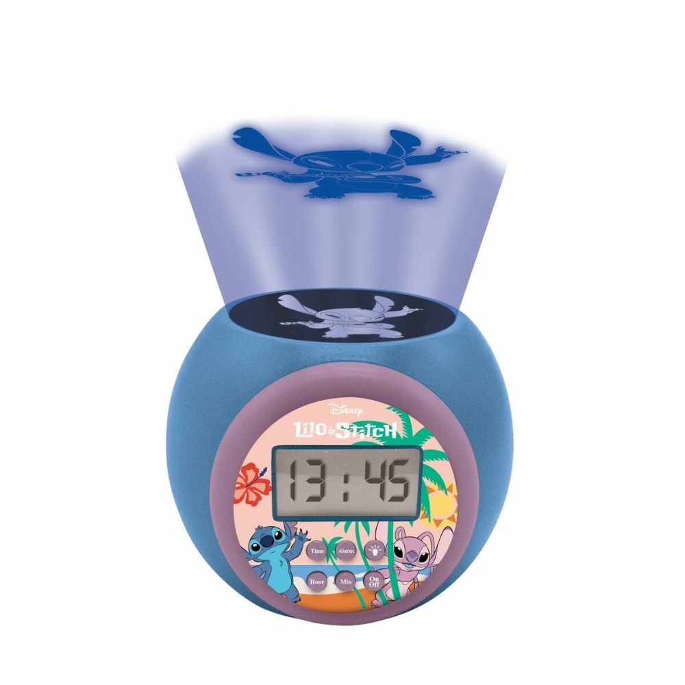 Radio Alarm Clock with LCD Projector Lexibook Stitch