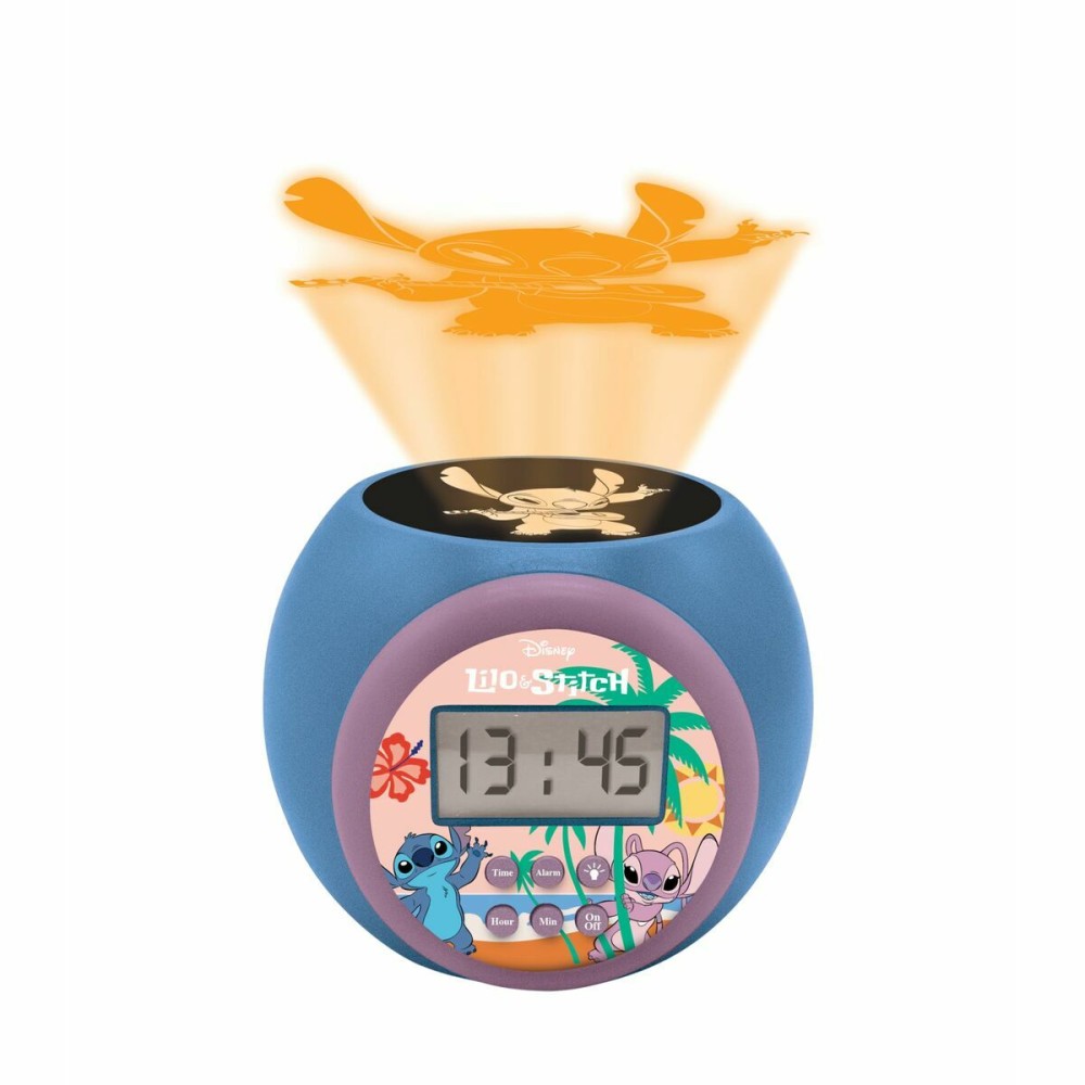 Radio Alarm Clock with LCD Projector Lexibook Stitch