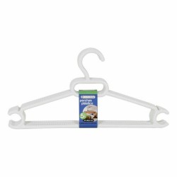 Hangers Ruth Dem Ruth White Plastic 5 Pieces 37 x 18,5 x 3 cm (12 Units)