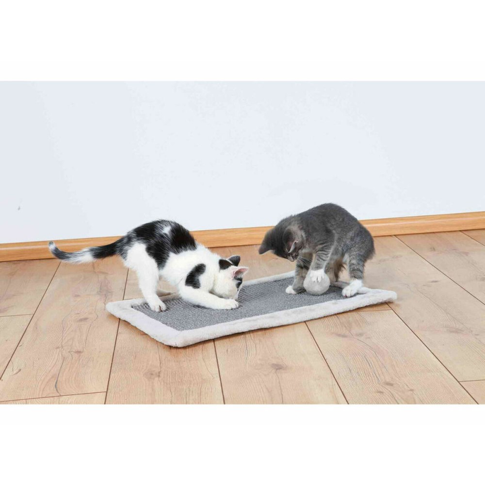 Kratzbaum für Katzen Trixie Grau Hellgrau Polyester Sisal EVA 55 × 35 cm