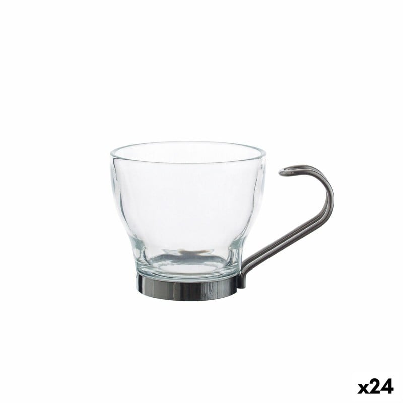 Satz von Kaffeetassen La Mediterránea Amberg 100 ml 3 Stücke 24 Stück 9 x 6,5 x 6 cm