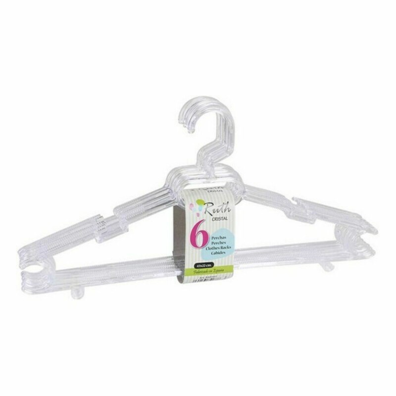 Hangers Ruth Dem Ruth Crystal 6 Pieces 43 x 22 x 4,5 cm (12 Units)