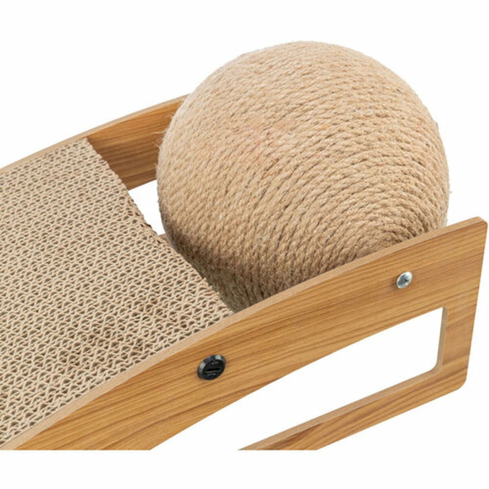 Kratzbaum für Katzen Trixie Jute Holz Pappe 40 × 17 × 20 cm
