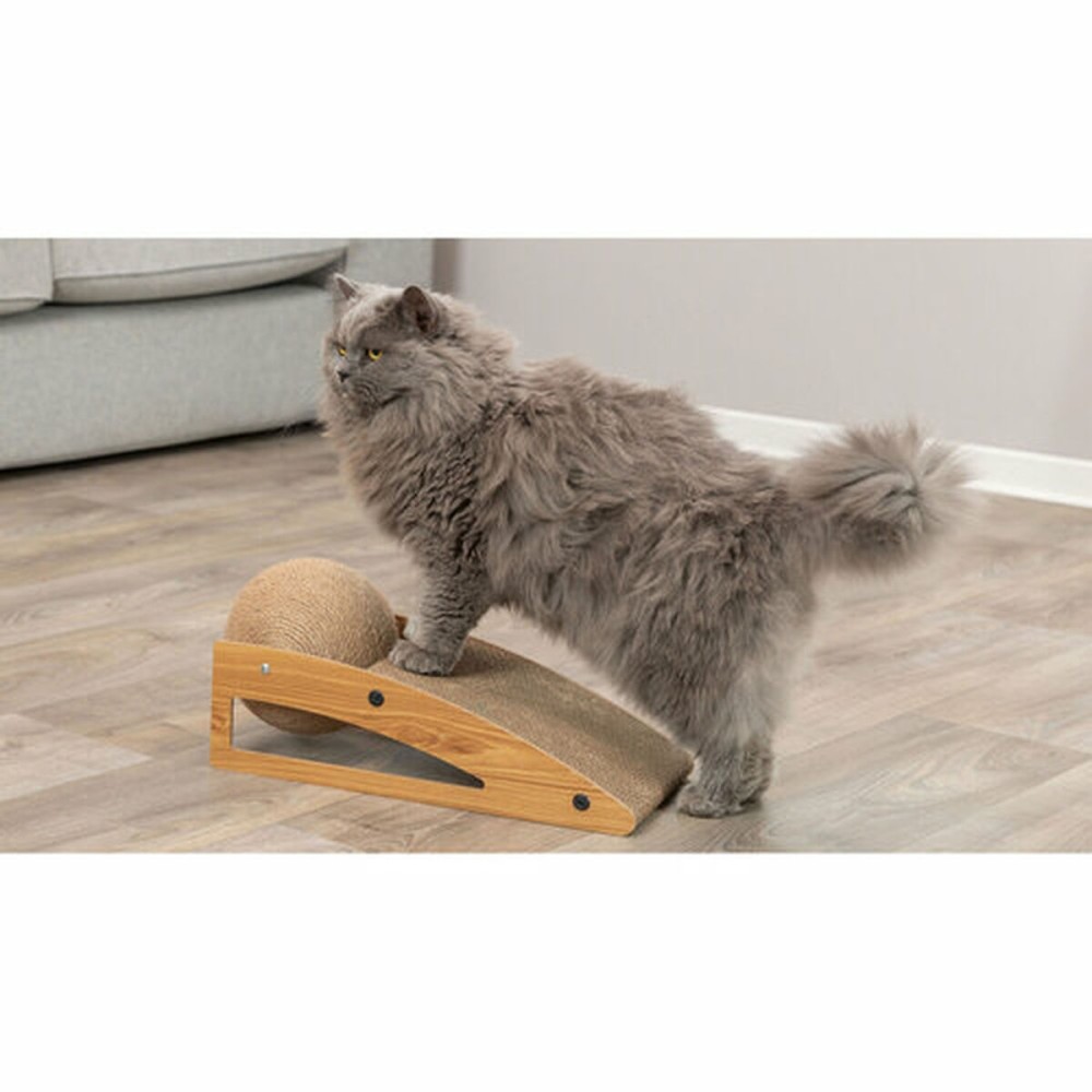 Kratzbaum für Katzen Trixie Jute Holz Pappe 40 × 17 × 20 cm