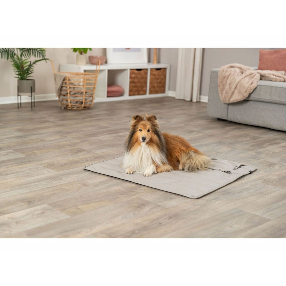 Decke für Haustiere Trixie CityStyle Hellgrau Polyester Polyurethan Kunstleder 80 × 80 cm