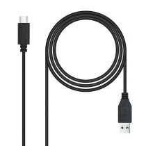 Câble USB A vers USB-C NANOCABLE 10.01.4002 Noir 2 m (1 Unité)