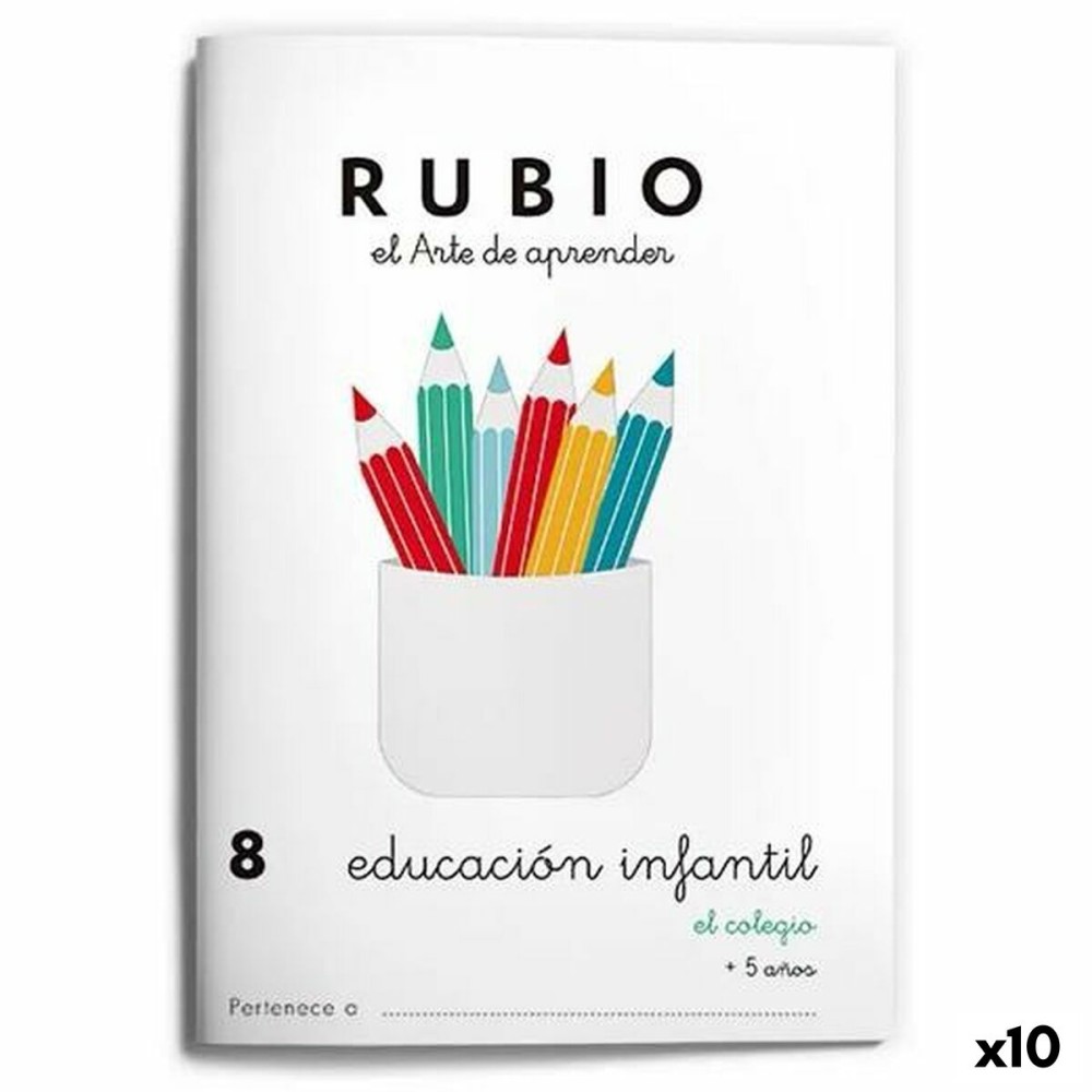 Early Childhood Education Notebook Rubio Nº8 A5 Spanish (10 Units)