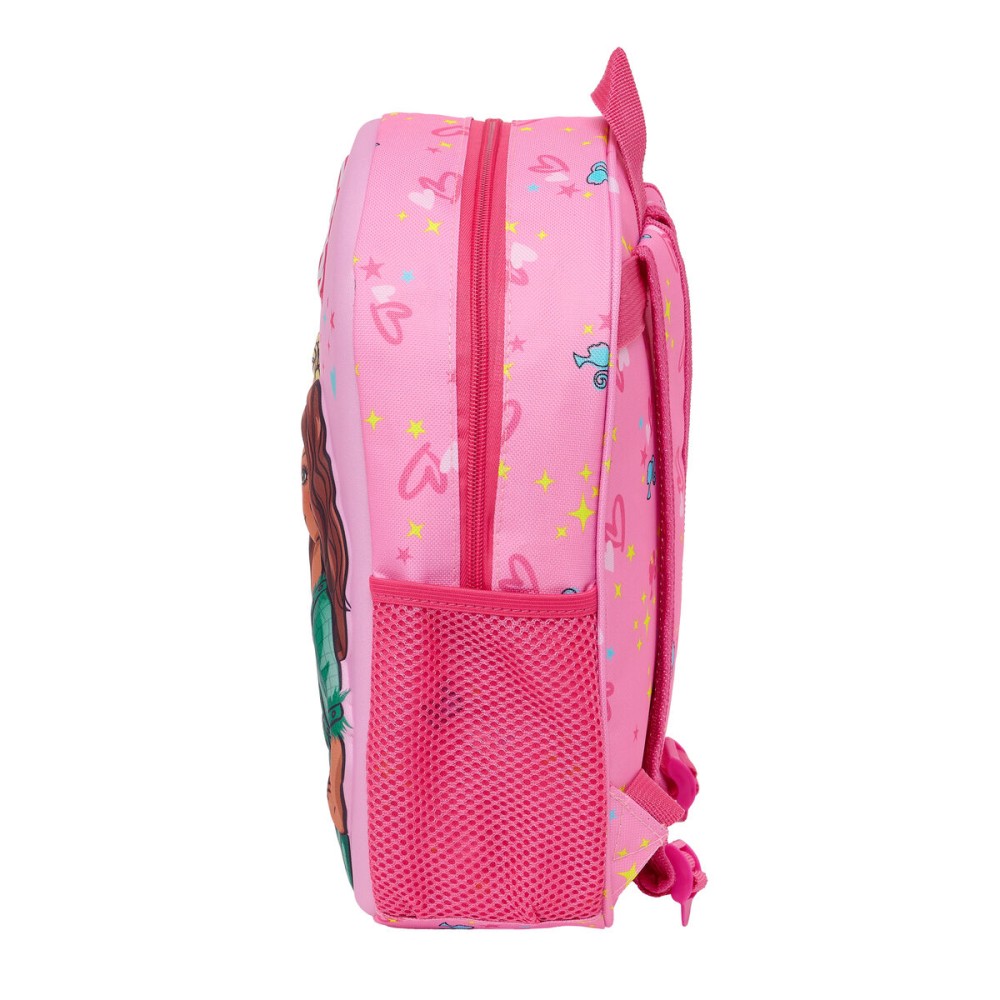 Schulrucksack 3D Barbie Rosa Pink 27 x 33 x 10 cm