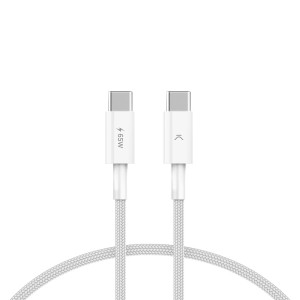 USB Cable KSIX White 1 m