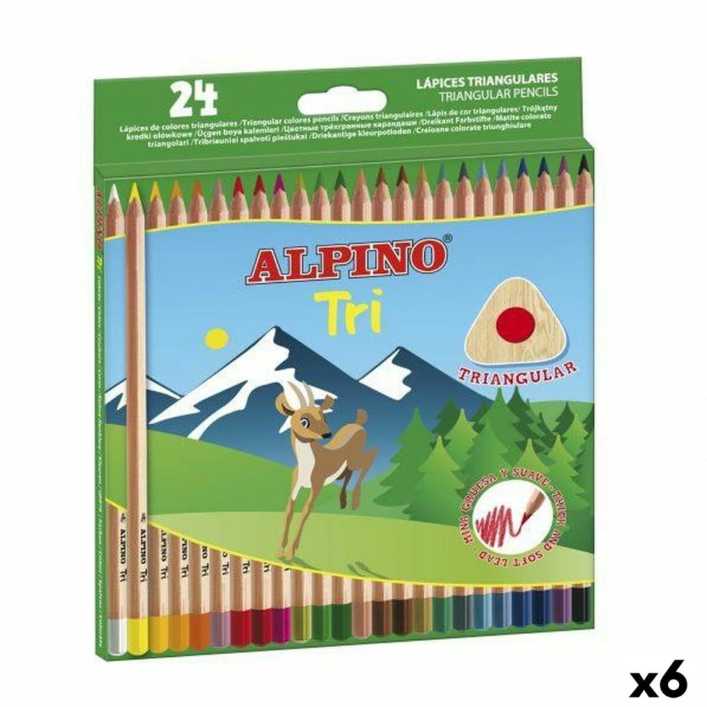 Buntstifte Alpino Tri Bunt (6 Stück)