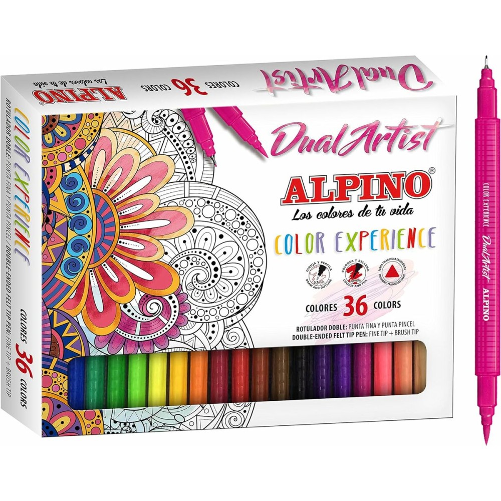 Marker-Set Alpino Dual Artist Bunt (8 Stück)