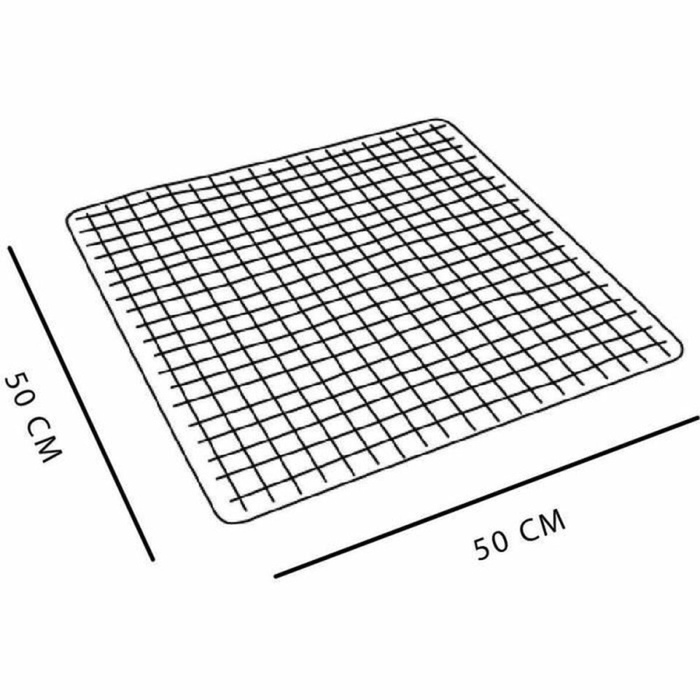 Tapis de Douche Antidérapant TODAY HOY - UTILITY 50 x 50 cm Noir PVC