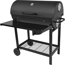 Barbecue à Charbon avec Couvercle et Roulettes Fieldmann FZG 1007 Noir