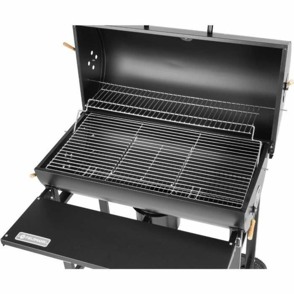 Barbecue à Charbon avec Couvercle et Roulettes Fieldmann FZG 1007 Noir