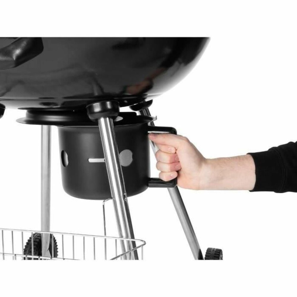 Kohlegrill mit Deckel und Rädern Fieldmann FZG 1004 Schwarz rund