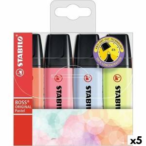 Fluorescent Marker Set Stabilo Boss Multicolour (5 Units)