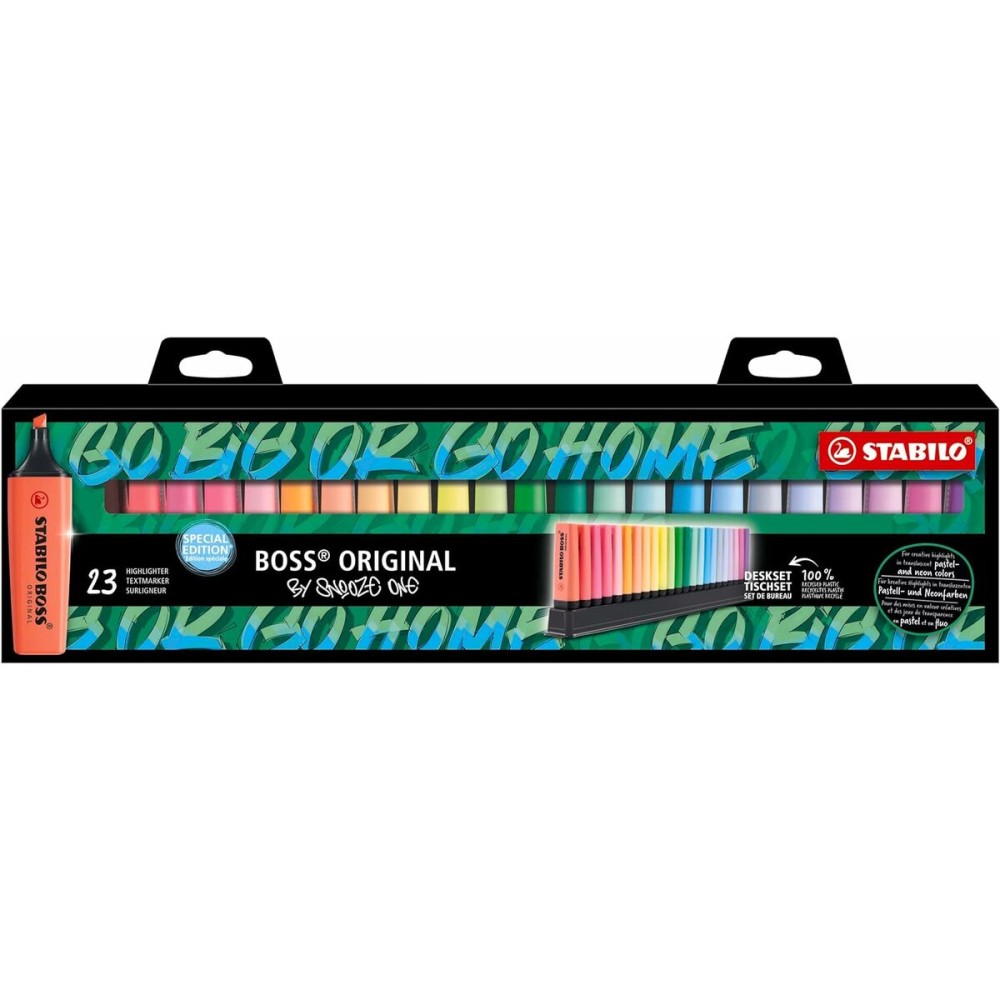 Fluorescent Marker Set Stabilo Boss Snooze Multicolour (5 Units)