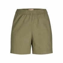 Damen-Sportshorts Jack & Jones grün Leinen