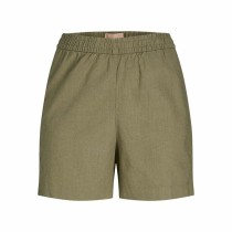 Sports Shorts for Women Jack & Jones Green Linen