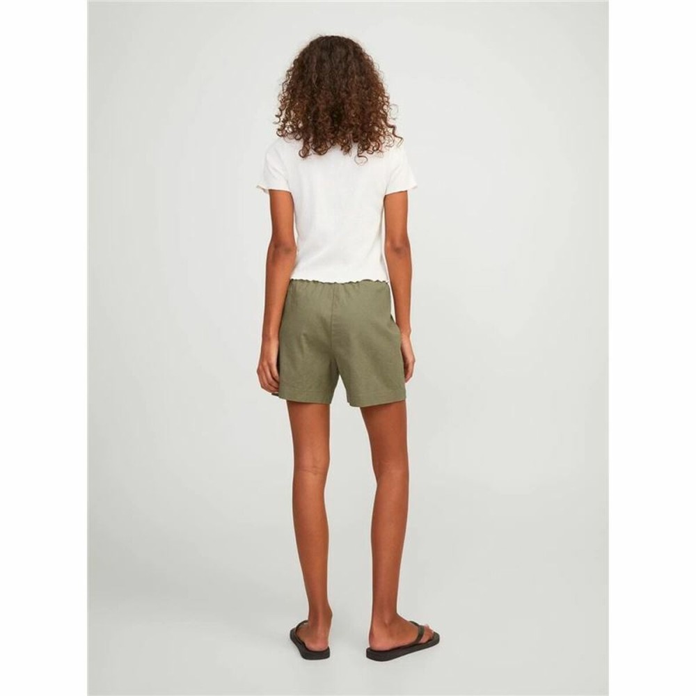 Damen-Sportshorts Jack & Jones grün Leinen